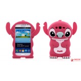 Силиконовый Стич для Samsung Galaxy Grand GT-I9080 / Grand Duos GT-I9082(розовый)